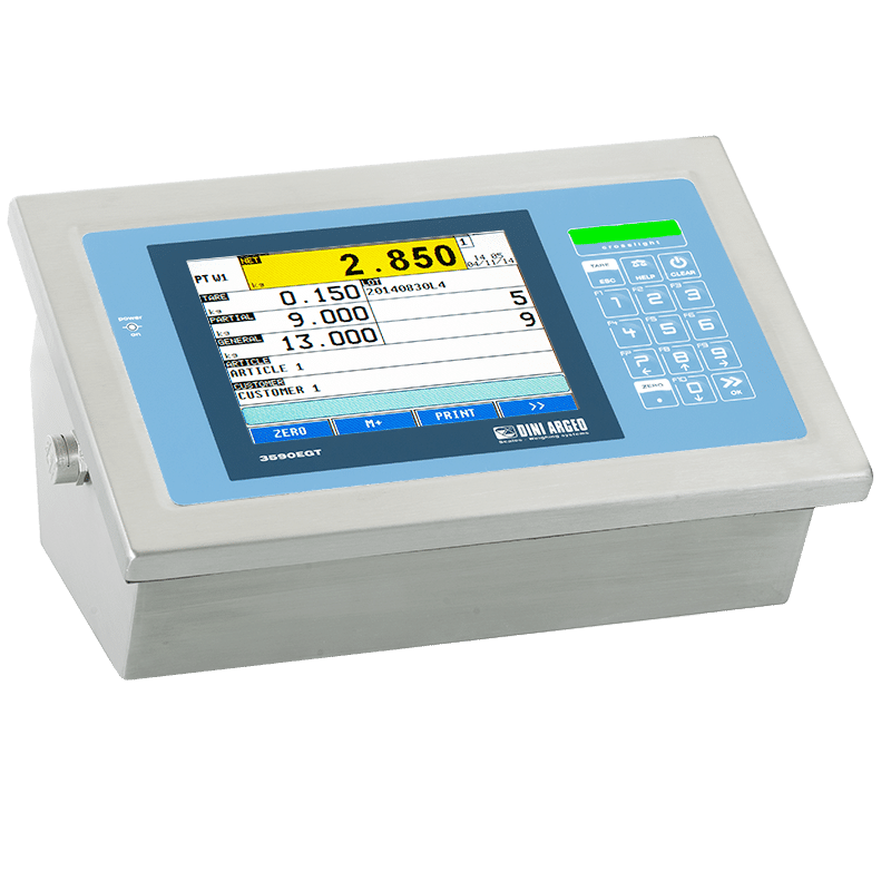 3590EGT GRAPHIC TOUCH 3GD ATEX ex explosionsgeschützt zone 2 22 Touchscreen Gewichtsanzeige Waagenanzeige Display Bildschirm LDC DINI ARGEO Waage weighing scale BWD Biermann Waagen und Datensysteme